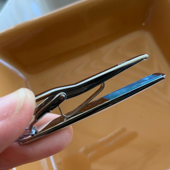 NWT🌟Mens Handsome Stainless Steel Onyx Tiebar - Picture 8 of 8